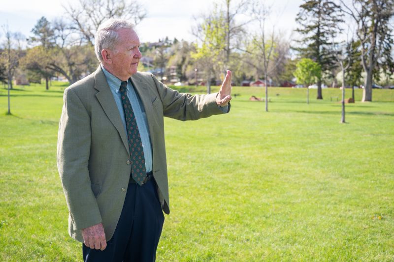 Don Barnett stands in Canyon Lake Park 50 years after Rapid City Flood 1972